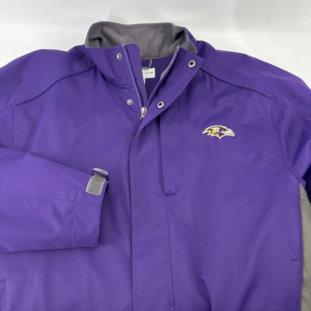 Cutter & Buck Baltimore Ravens Jacket Mens L Purple WeatherTec NFL Softshell